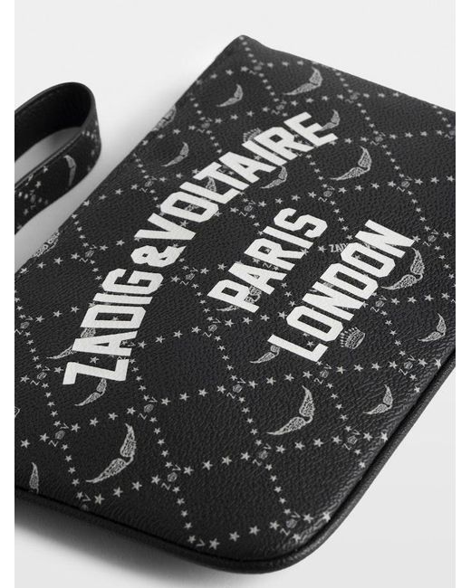 Zadig & Voltaire Black Z Pouch Resort London Clutch