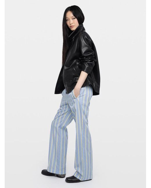Zadig & Voltaire Blue Trousers Poma