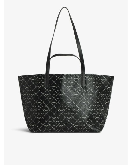 Zadig & Voltaire Black Z Shopper Xl Monogram Tasche