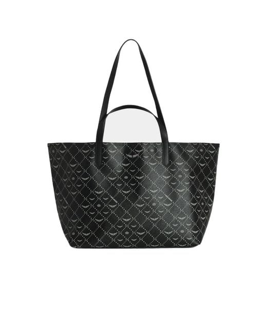 Zadig & Voltaire Black Z Shopper Xl Monogram Bag