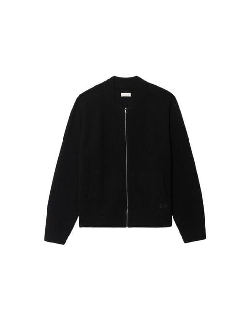 Zadig & Voltaire Black Gweno Cardigan for men