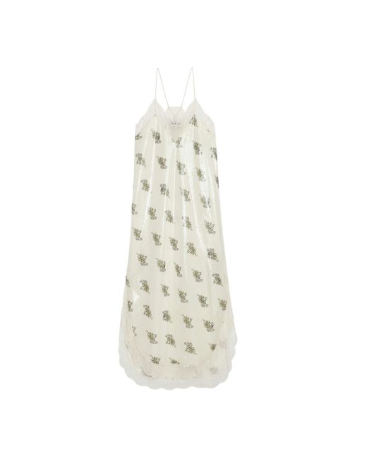 Zadig & Voltaire White Ristyl Sequin Dress