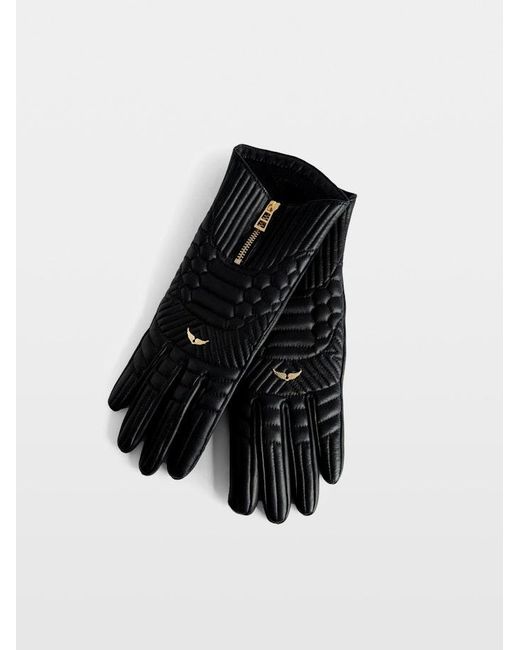 Zadig & Voltaire Black Out Of Hands Gloves