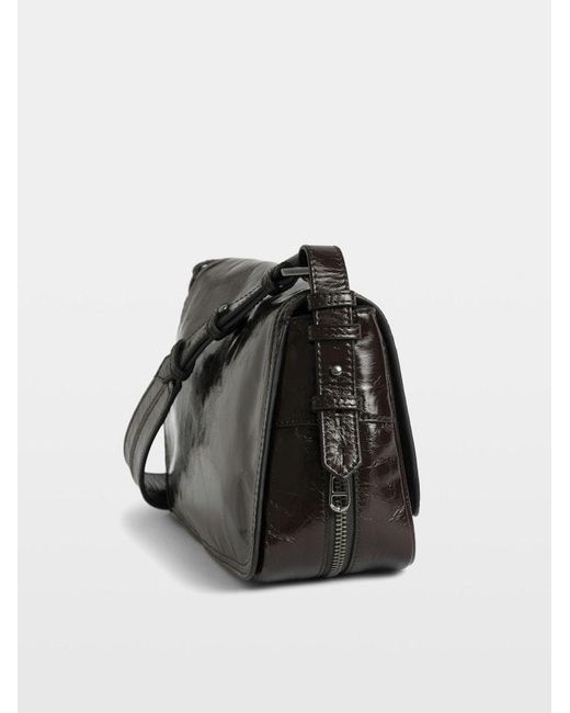 Zadig & Voltaire Black Le Zouzou Vintage Patent Bag