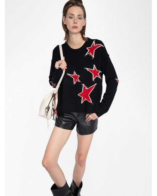 Zadig & Voltaire Black Markuz Jumper 100% Cashmere
