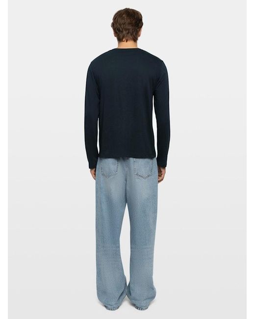 Zadig & Voltaire Blue Terry T-Shirt for men