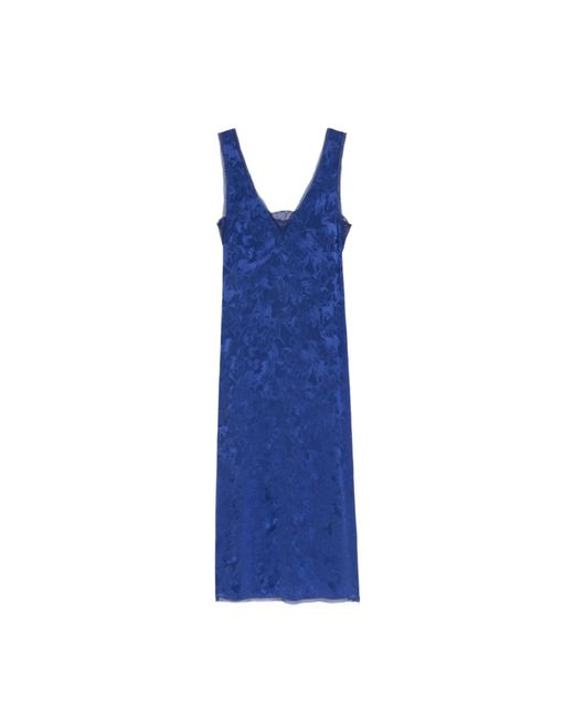 Zadig & Voltaire Blue Dress Renzo 100% Silk