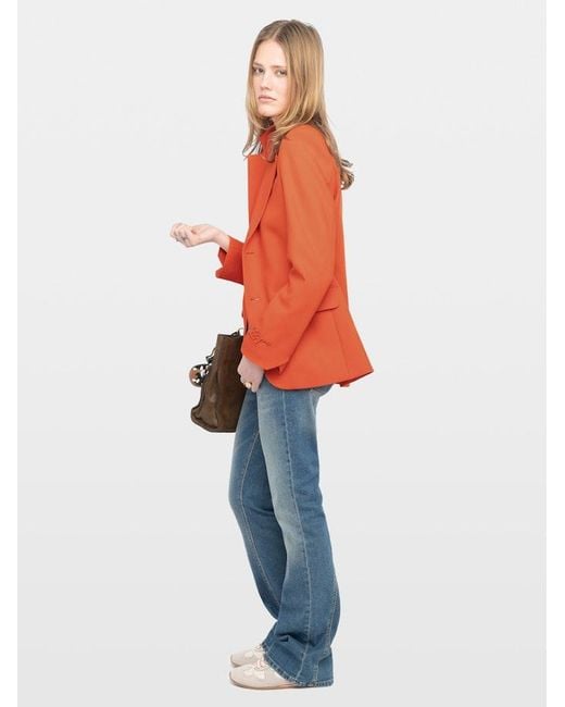 Zadig & Voltaire Orange Blazer Vanille