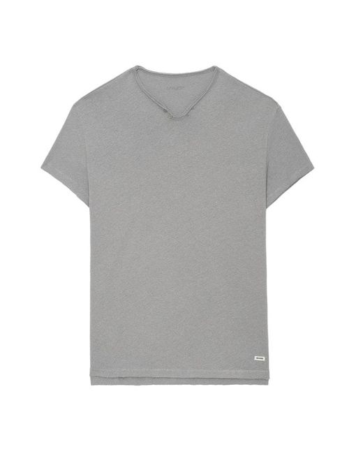 Camiseta Tunecina Monasti Zadig & Voltaire de hombre de color Gray