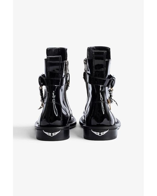 Zadig & Voltaire Black Laureen High Ankle Boots