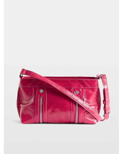 Zadig & Voltaire Pink Sunny Mood Vintage Patent Bag