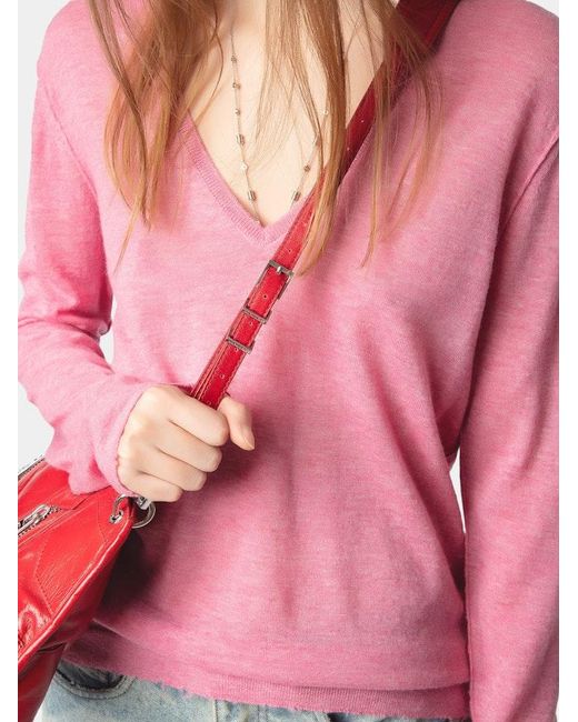 Zadig & Voltaire Multicolor Rivy Jumper 100% Cashmere