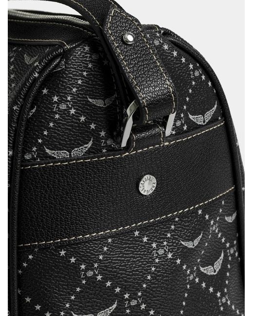 Zadig & Voltaire Black Sunny Medium Vibe Monogram Bag