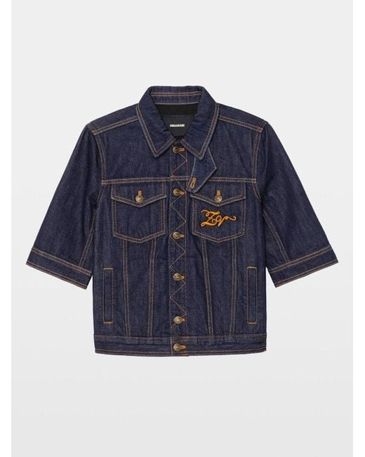 Zadig & Voltaire Blue Kyo Denim Jacket