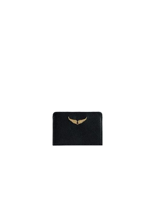 Zadig & Voltaire Black Zv Pass Card Holder
