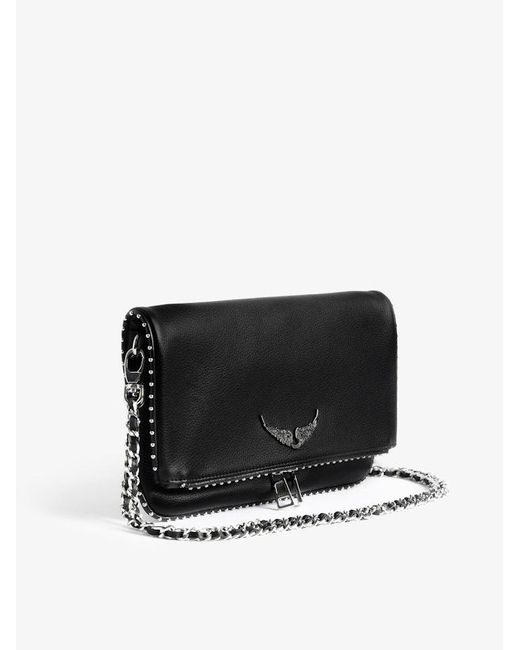 Zadig & Voltaire Black Rock Studs Clutch
