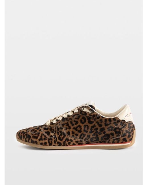 Zadig & Voltaire Brown Zv Dance Leo Pony Trainers