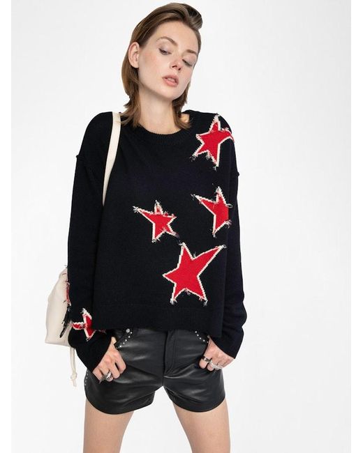 Zadig & Voltaire Black Markuz Jumper 100% Cashmere