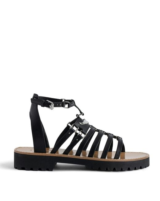 Zadig & Voltaire Black Joe Sandals
