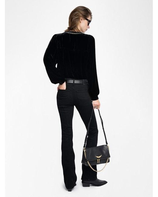 Zadig & Voltaire Black Tigy Blouse