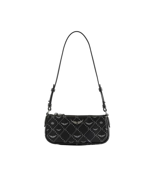 Zadig & Voltaire Black Z Pocket Monogram Clutch