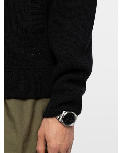 Zadig & Voltaire Black Gweno Cardigan for men
