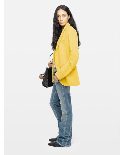 Zadig & Voltaire Yellow Blazer Vanille