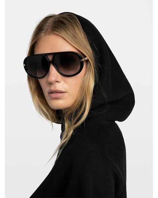 Zadig & Voltaire Black Georgy Diamante Wings Sweatshirt