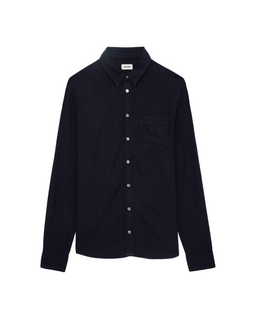 Zadig & Voltaire Blue Tyrona Shirt for men