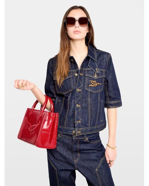 Zadig & Voltaire Blue Kyo Denim Jacket