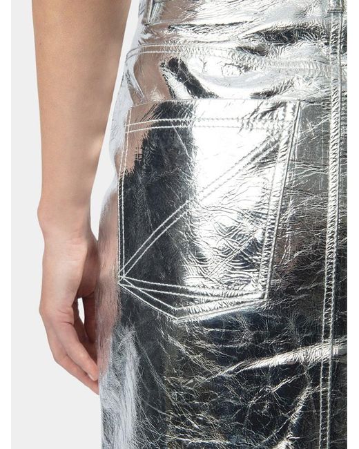 Zadig & Voltaire Metallic John Leather Skirt