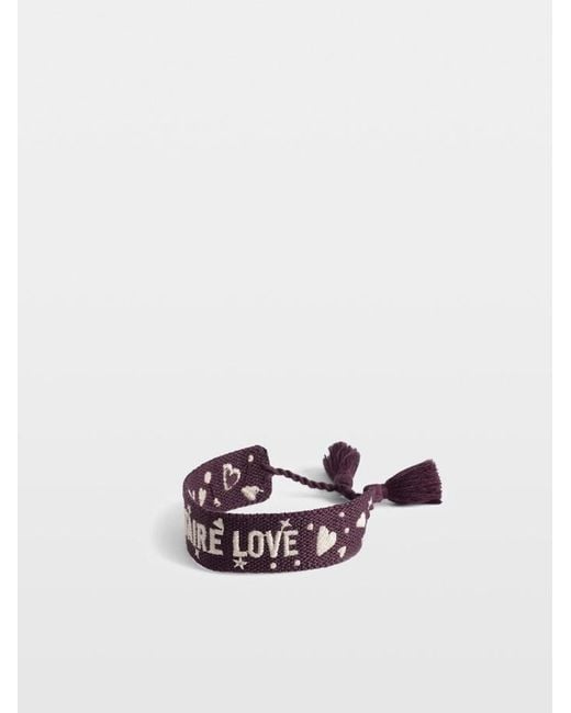 Zadig & Voltaire White Zadig Woven Voltaire Bracelet