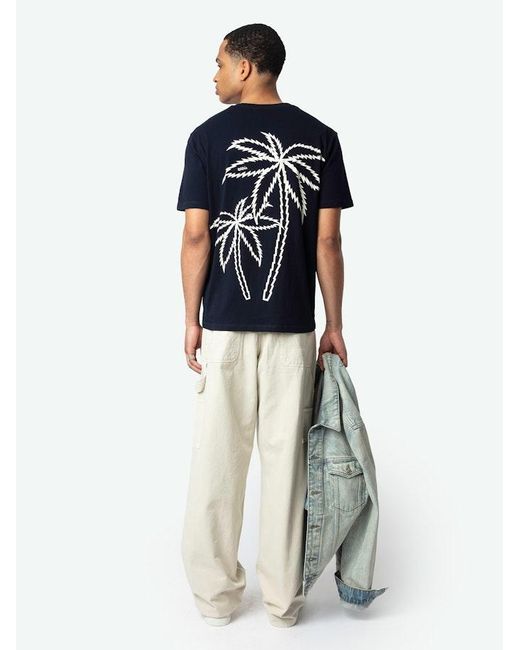 Zadig & Voltaire Blue Tommy T-Shirt for men