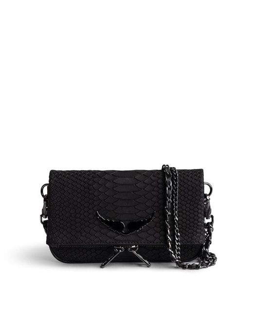 Bolso De Mano Rock Nano Soft Savage Zadig & Voltaire de color Black