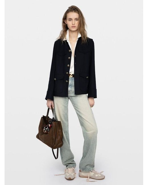 Zadig & Voltaire Blue Veraman Blazer