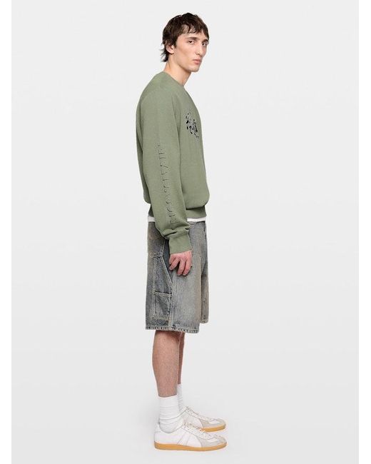 Zadig & Voltaire Green Aime Sweatshirt for men