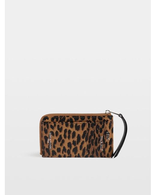 Zadig & Voltaire Brown Zv Card Holder
