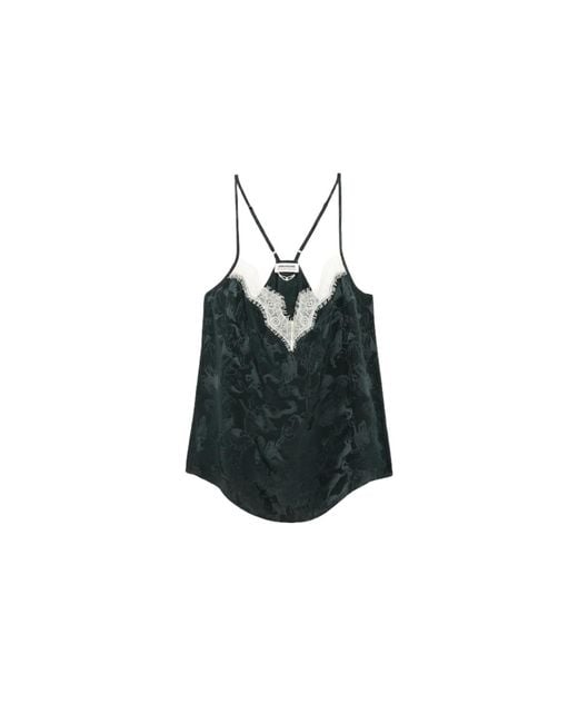 Zadig & Voltaire Black Cespa Camisole 100% Silk
