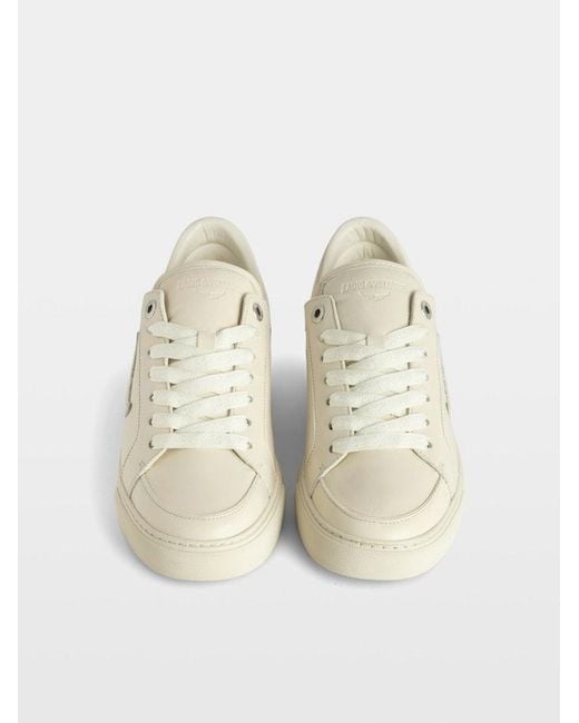 Zadig & Voltaire Natural Low-Top Fly On Trainers