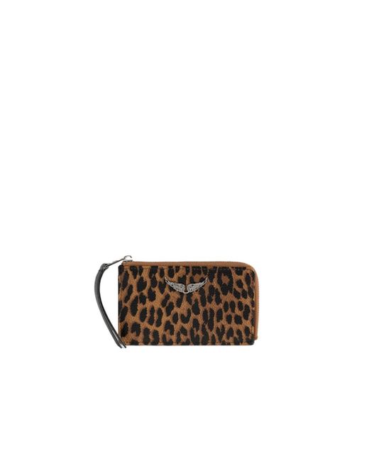 Zadig & Voltaire Brown Zv Card Holder