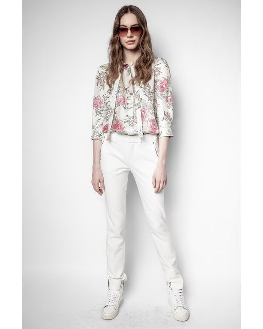 Tunique Touch Twill Roses Zadig & Voltaire | Lyst