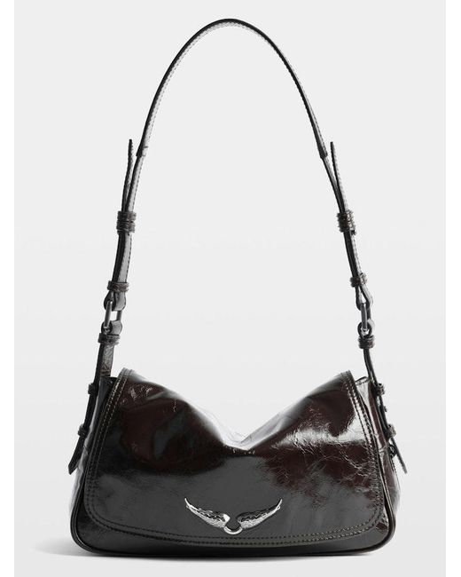 Zadig & Voltaire Black Le Zouzou Vintage Patent Bag