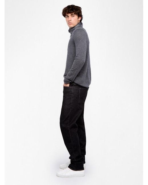 Zadig & Voltaire Blue Monastir Jumper 100% Cashmere for men