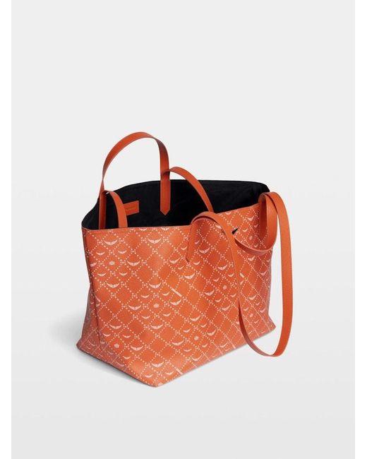 Zadig & Voltaire Orange Z Shopper Xl Monogram Bag