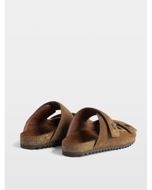 Zadig & Voltaire Brown Santa Fe Suede Sandals