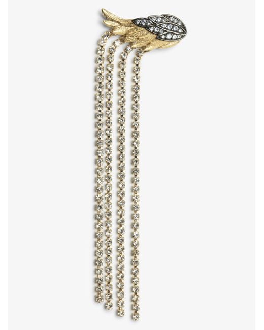 Zadig & Voltaire White Rock Feather Earrings