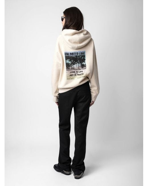Zadig & Voltaire Natural Georgy Photoprint Hoodie