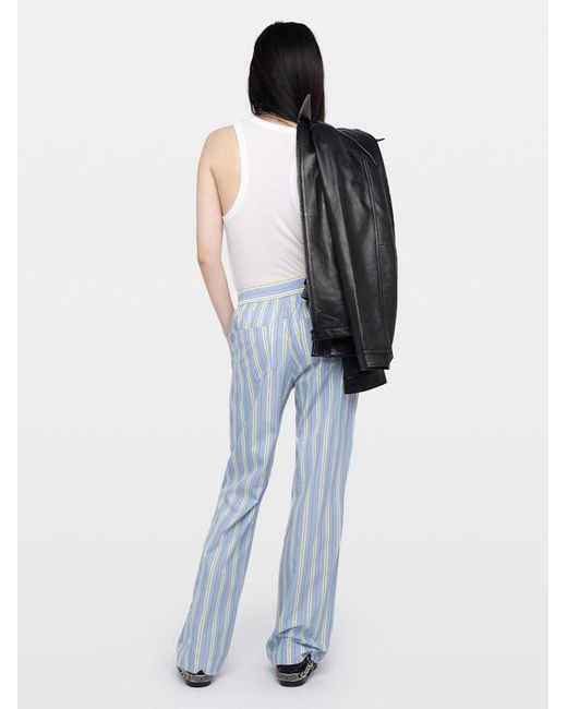 Zadig & Voltaire Blue Trousers Poma