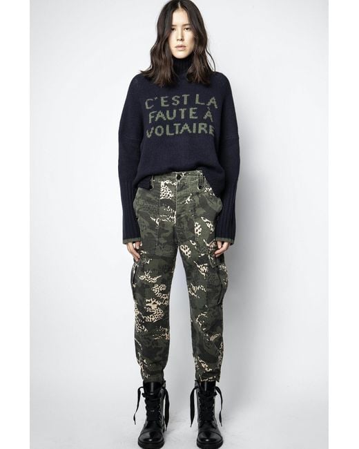 Pull Alma C est La Faute A Voltaire Encre Taille L Femme Zadig Voltaire Lyst