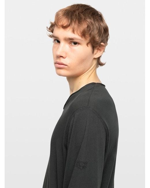 Zadig & Voltaire Gray Monastir Henley T-Shirt for men